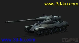 3D打印模型法国_AMX50 120重型坦克的图片