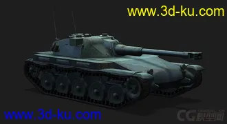 3D打印模型法国_AMX-ELC轻型坦克的图片
