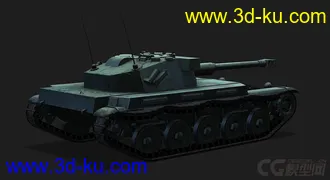 3D打印模型法国_AMX-ELC轻型坦克的图片