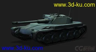 3D打印模型法国_AMX-ELC轻型坦克的图片
