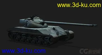 3D打印模型法国_Bat_Chatillon25t查狄伦25T的图片
