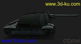 3D打印模型法国_FCM_36Pak40自行反坦克炮的图片