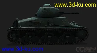 3D打印模型法国_Hotchkiss_H35微型老鼠H35的图片