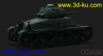 3D打印模型法国_Hotchkiss_H35微型老鼠H35的图片