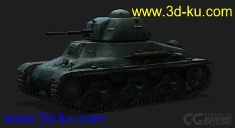 3D打印模型法国_Hotchkiss_H35微型老鼠H35的图片