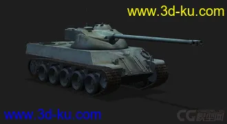 3D打印模型法国_Lorraine40t洛林40T坦克的图片