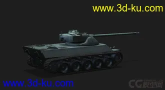 3D打印模型法国_Lorraine40t洛林40T坦克的图片