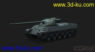 3D打印模型法国_Lorraine40t洛林40T坦克的图片