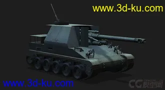 3D打印模型法国_Lorraine洛林155 51自行火炮的图片