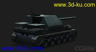 3D打印模型法国_Lorraine洛林155 51自行火炮的图片