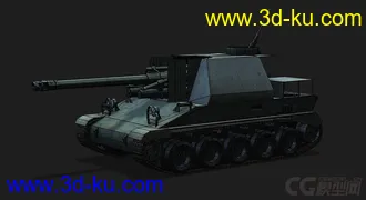 3D打印模型法国_Lorraine洛林155 51自行火炮的图片