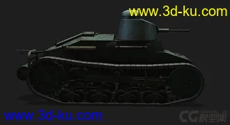 3D打印模型法国_Renault_NC31轻型坦克的图片