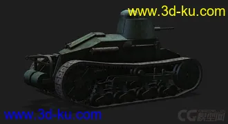 3D打印模型法国_Renault_NC31轻型坦克的图片