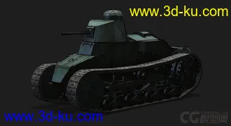 3D打印模型法国_Renault_NC31轻型坦克的图片