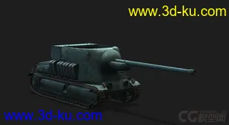 3D打印模型法国_S-35CA自行反坦克炮的图片