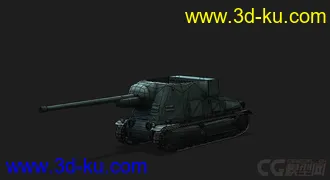 3D打印模型法国_S-35CA自行反坦克炮的图片
