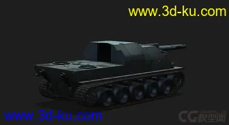 3D打印模型法国_洛林155 51自行火炮的图片