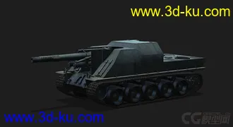 3D打印模型法国_洛林155 51自行火炮的图片