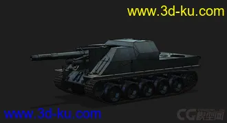 3D打印模型法国_洛林155 51自行火炮的图片