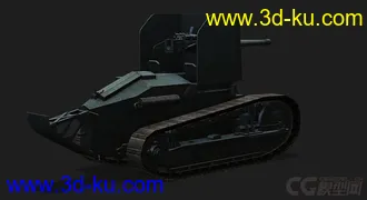 3D打印模型法国RenaultFT_AC雷诺FT-17轻型坦克的图片