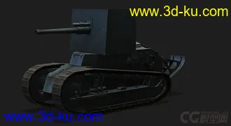 3D打印模型法国RenaultFT_AC雷诺FT-17轻型坦克的图片