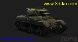 3D打印模型加拿大_Ram-II公羊Ⅱ中型坦克的图片
