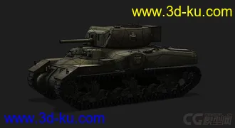3D打印模型加拿大_Ram-II公羊Ⅱ中型坦克的图片