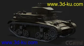 3D打印模型美国_M2LT中型坦克的图片