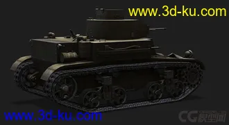 3D打印模型美国_M2LT中型坦克的图片