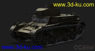 3D打印模型美国_M2LT中型坦克的图片