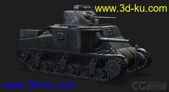 3D打印模型美国_M3_Grant 战车的图片