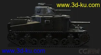 3D打印模型美国_M3_Grant 战车的图片