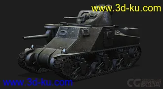 3D打印模型美国_M3_Grant 战车的图片