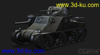 3D打印模型美国_M3_Grant 战车的图片