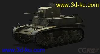 3D打印模型美国_M3_Stuart_LL轻型坦克的图片