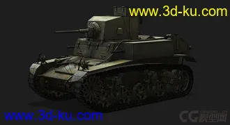 3D打印模型美国_M3_Stuart_LL轻型坦克的图片