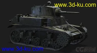 3D打印模型美国_M3Stuart轻型坦克的图片