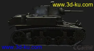 3D打印模型美国_M3Stuart轻型坦克的图片