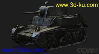 3D打印模型美国_M3Stuart轻型坦克的图片