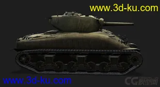 3D打印模型美国_M4“谢尔曼”中型坦克的图片