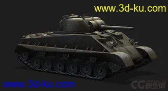 3D打印模型美国_M4A2E4轻型坦克的图片