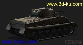 3D打印模型美国_M4A2E4轻型坦克的图片