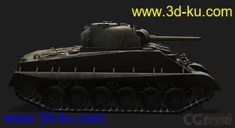 3D打印模型美国_M4A2E4轻型坦克的图片