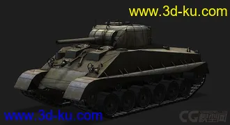 3D打印模型美国_M4A2E4轻型坦克的图片