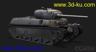 3D打印模型美国_M6重型坦克的图片