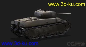 3D打印模型美国_M6重型坦克的图片