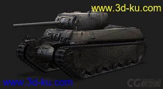 3D打印模型美国_M6重型坦克的图片