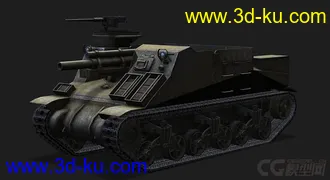 3D打印模型美国_M7牧师式自行火炮的图片