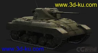 3D打印模型美国_M7中型坦克的图片