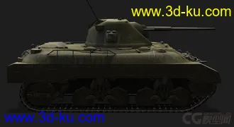 3D打印模型美国_M7中型坦克的图片